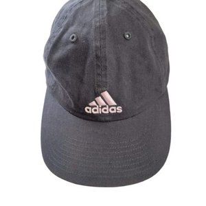 Women's Adidas Climalite Gray Baseball With Pale Pink Logo